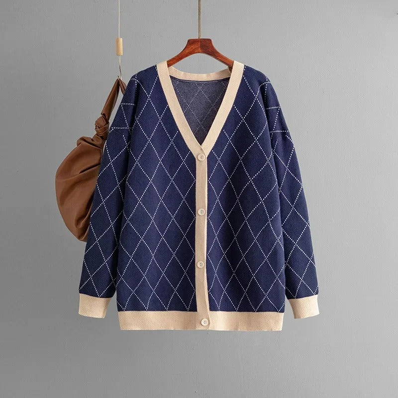 Emma Diamond Knit Cardigan