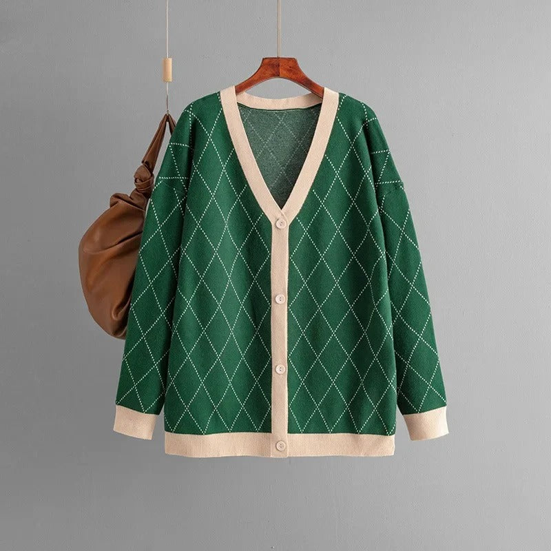 Emma Diamond Knit Cardigan